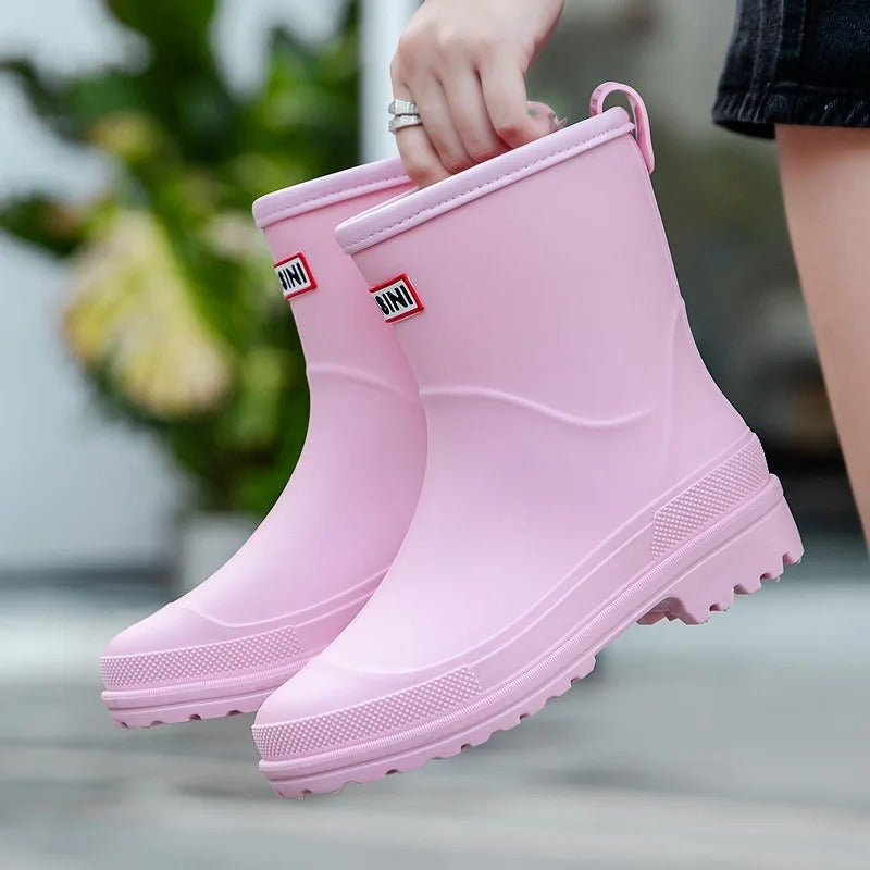 Stiefeletten Damen Wasserdicht Slip On mit Antirutschsohle