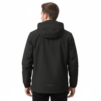 Men's Rain Jacket - Waterproof with Sealed Seams - Adjustable Hood