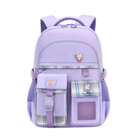 Girls Backpack - Ergonomic - Bunny Print with ID Window