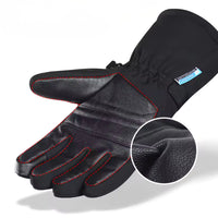 Ski Gloves - Waterproof - Leather Palm