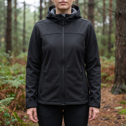 Softshelljacke Damen - Mit Fleecefutter - Verstellbare Kapuze