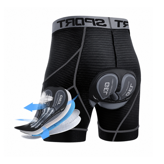 Men's Cycling Shorts - 5D Gel Padding - Breathable Mesh