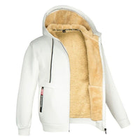 Men's Hooded Cardigan - Sherpa Fleece Lined - Full-Zip