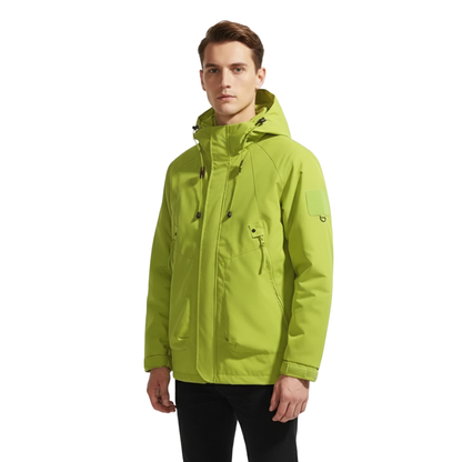 Waterproof Rain Jacket - Unisex Windbreaker with Hood