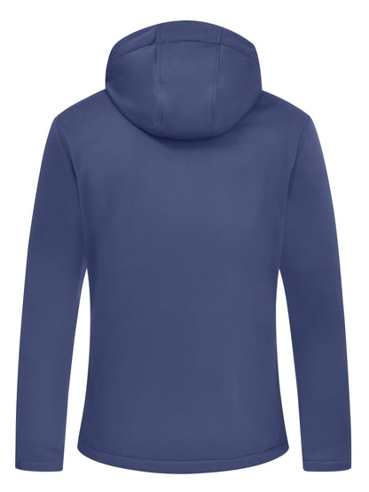 Women's Softshell Jacket - Fleece-Lined & Windproof - Adjustable Hood