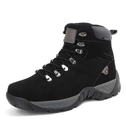 Men's Hiking Boots - Water-Resistant & Ankle Support - Non-Slip Tread