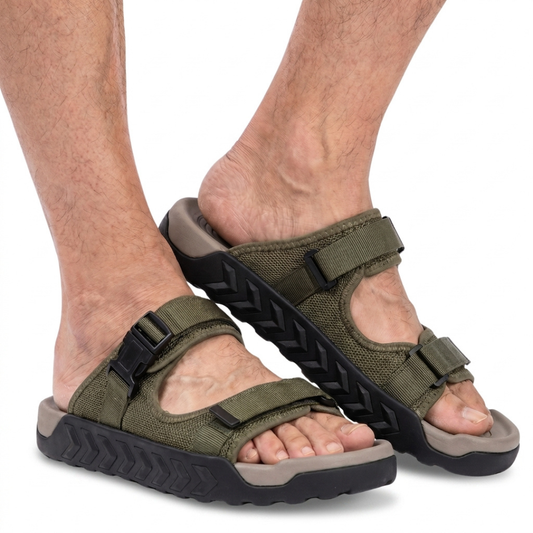 Men’s Outdoor Sandals - Adjustable Buckles - Anti-Slip Sole