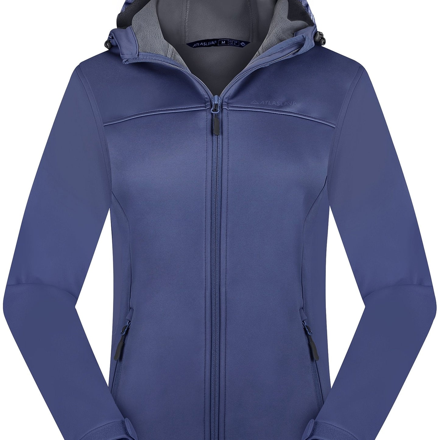 Women's Softshell Jacket - Fleece-Lined & Windproof - Adjustable Hood
