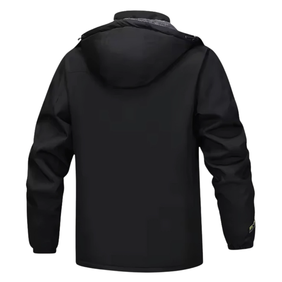 Men's Waterproof Jacket - Fleece-Lined & Windproof