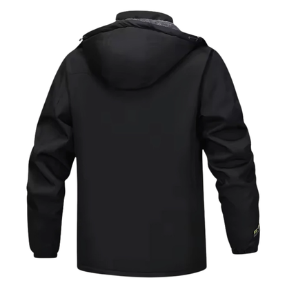 Men's Waterproof Jacket - Fleece-Lined & Windproof