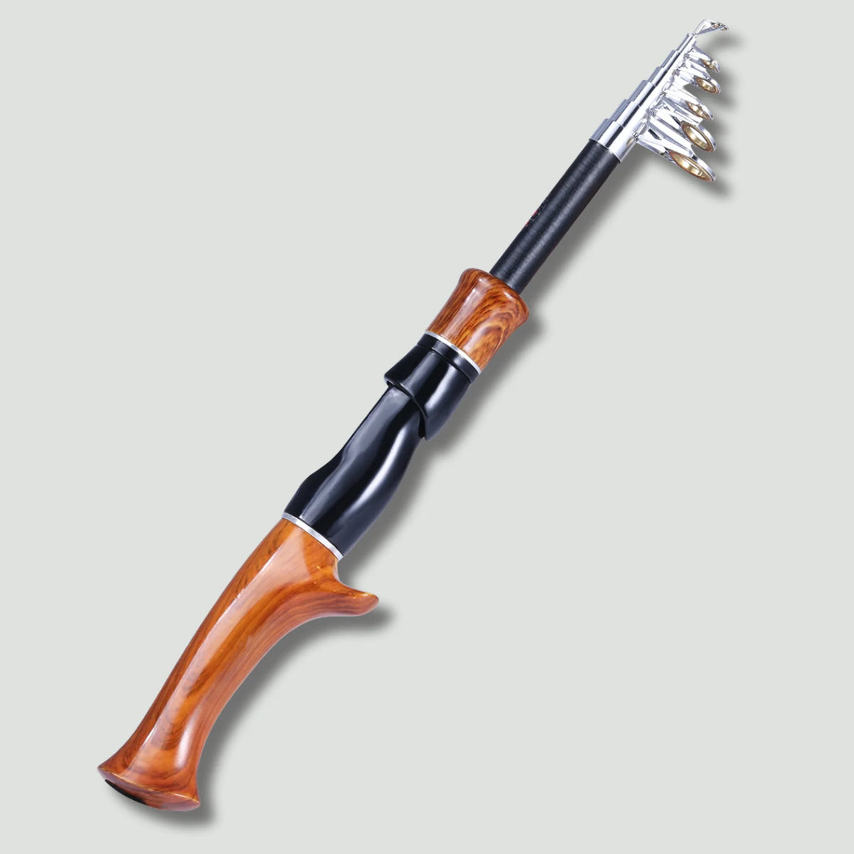 Telescopic Fishing Rod with Cork Handle Compact and Durable