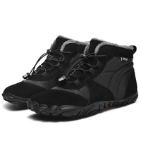 Waterproof Winter Barefoot Shoes - Fleece Lined High-Top - Non-Slip