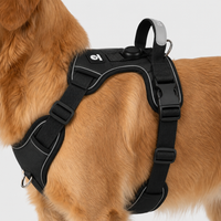 No Pull Dog Harness - Front & Back Clip - Reflective & Adjustable