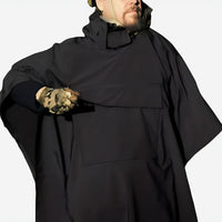 Rain Poncho - Hooded & Covers Your Backpack - Big Storm Pocket