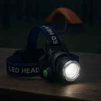 Rechargeable Headlamp - 1000 Lumen LED with Zoom - 90° Tilting Head