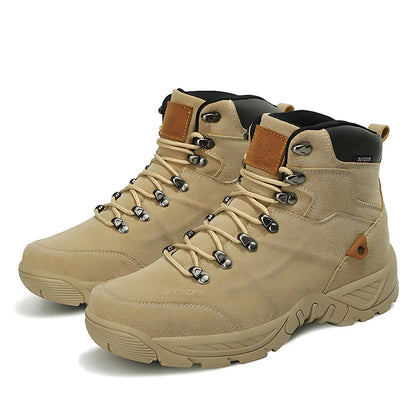 Men's Hiking Boots - Water-Resistant & Ankle Support - Non-Slip Tread