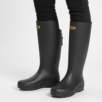 Women's Rain Boots - Knee-High & Waterproof - Non-Slip Sole
