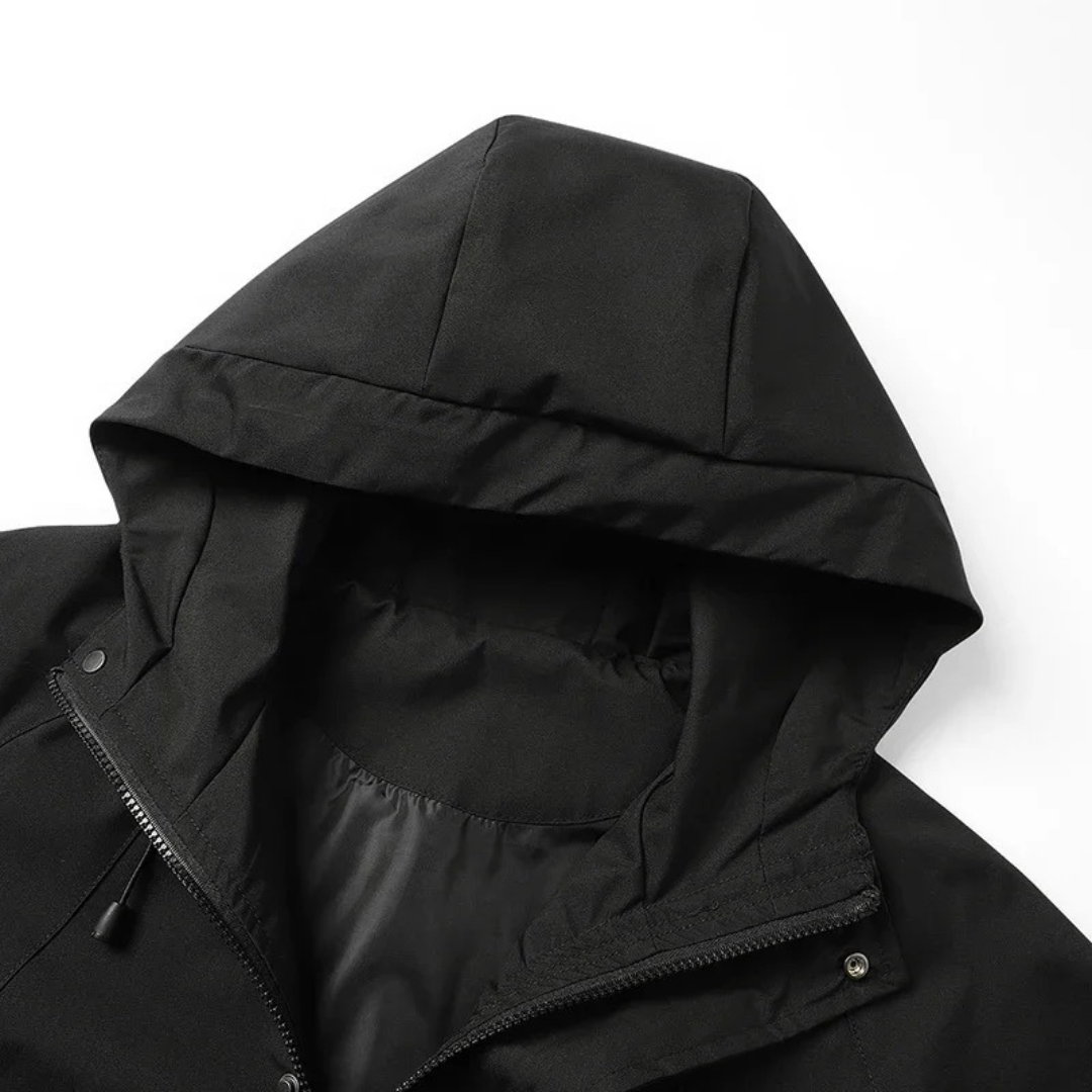 Waterproof Rain Jacket - Unisex Windbreaker with Hood