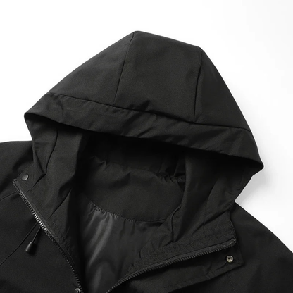 Waterproof Rain Jacket - Unisex Windbreaker with Hood