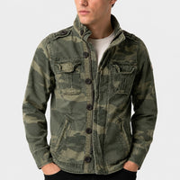 Field Jacket for Men - Military Style Utility Jacket - 6 Pockets