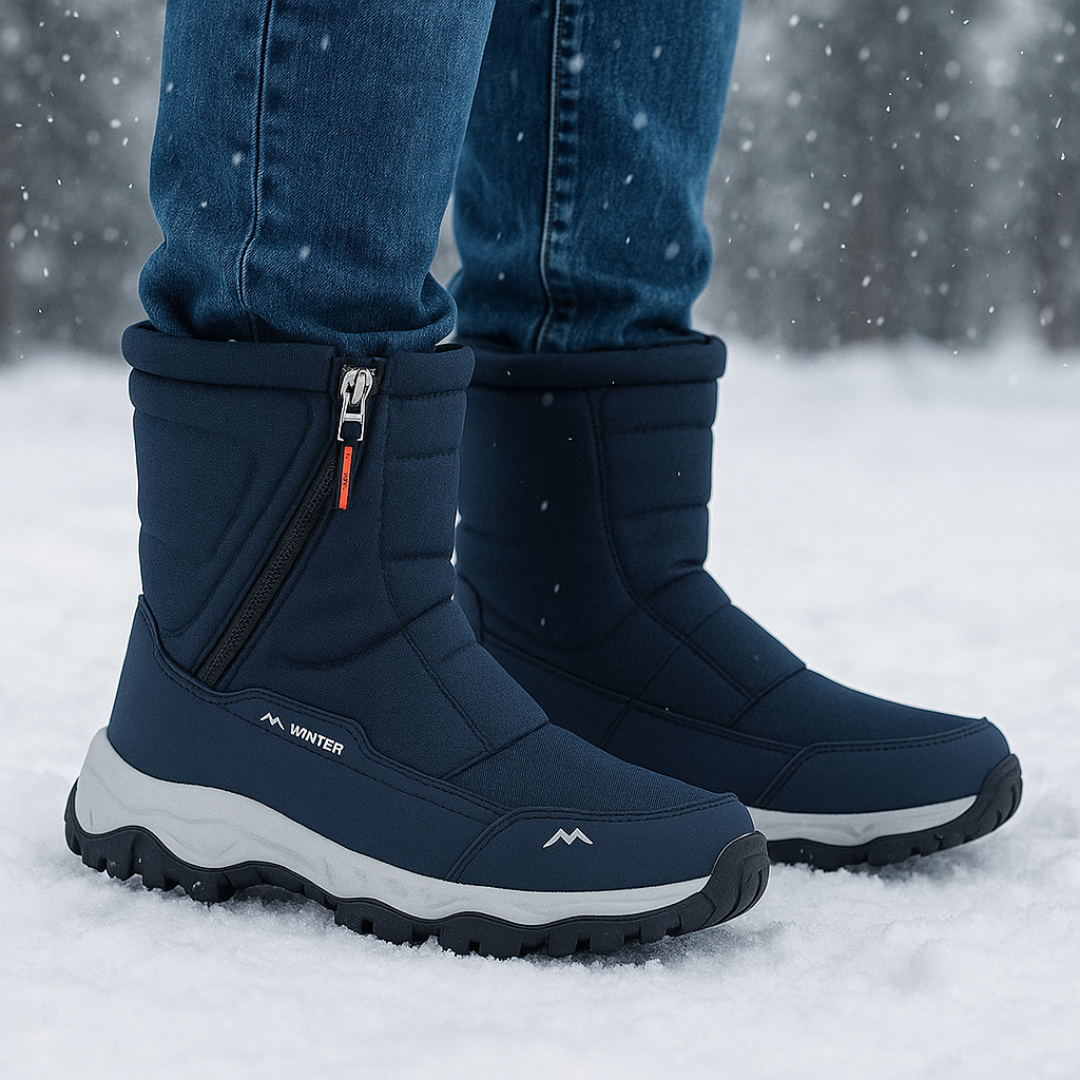 Winterstiefel Damen Wasserdicht & Gefüttert Oxford Gewebe