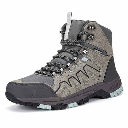 Waterproof Hiking Boots - Ankle-High Support - Non-Slip Grip
