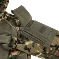 Men's Fleece Jacket - Hooded Tactical Softshell - Camo & Solid Colors