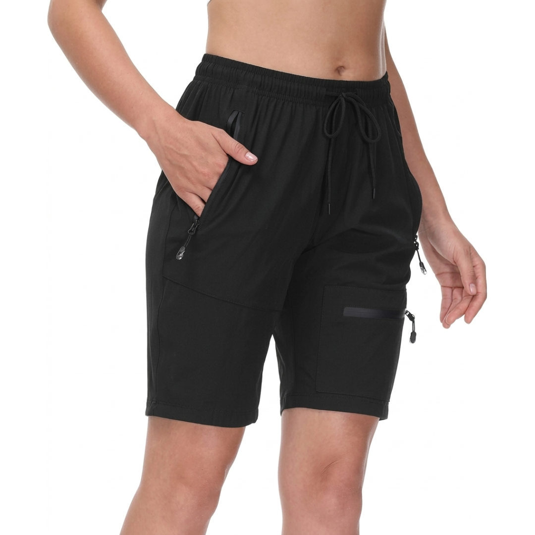 Women’s Hiking Shorts - Water-Resistant - Quick-Dry Zipper Pockets