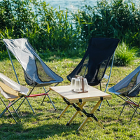 Ultra-Light Foldable Camping Chair - High-Back Portable Outdoor Chair