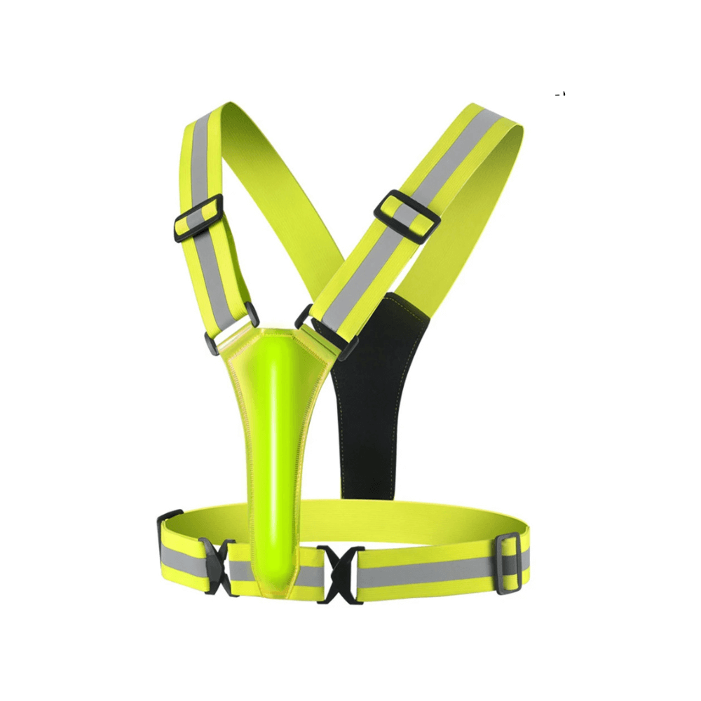 Running Safety Vest - LED Light Up & USB Rechargeable - Reflective for Night Runs & Rides
