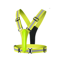 Running Safety Vest - LED Light Up & USB Rechargeable - Reflective for Night Runs & Rides