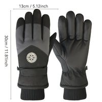 Ski Gloves - Men's Thick-Lined - Touchscreen
