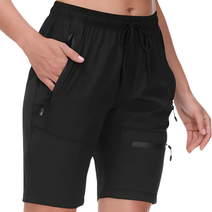 Women’s Hiking Shorts - Water-Resistant - Quick-Dry Zipper Pockets