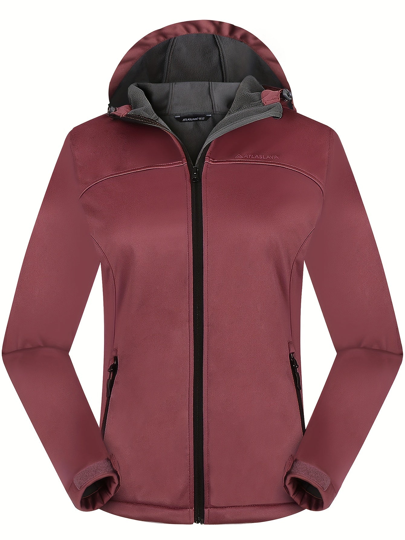 Women's Softshell Jacket - Fleece-Lined & Windproof - Adjustable Hood