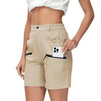 Women’s Hiking Shorts - Stretch Fit - Zipper Pockets