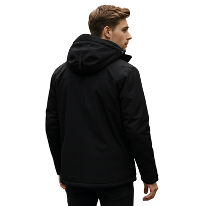 Men's Waterproof Jacket - Fleece-Lined & Windproof