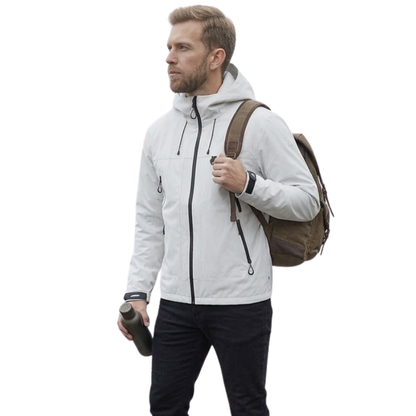 Men's Rain Jacket - Waterproof 5,000mm, Windproof Hood