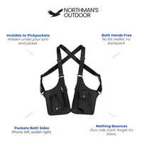 Shoulder Holster Bag Men - Anti-Theft Underarm - Hidden Pockets