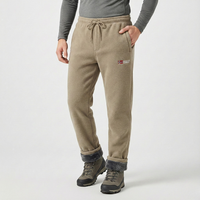 Fleece Lined Pants - Plush Sherpa-Lined Winter Joggers - Zip Pockets