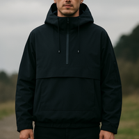 Waterproof Rain Jacket Unisex - Hooded Anorak Parka - Windproof