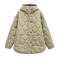 Women's Winter Coat - Waterproof & Windproof - Hooded Quilted Design