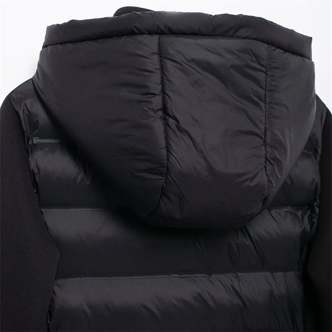 Women's Puffer Jacket - Waterproof & Windproof - Slim Fit with Hood