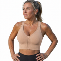 Women’s High Support Sports Bra - Front Zip - Cross-Back Design