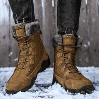 Tall Winter Boots for Men - Quilted - Waterproof