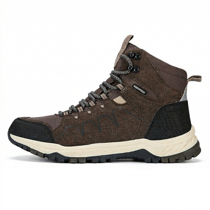 Waterproof Hiking Boots - Ankle-High Support - Non-Slip Grip