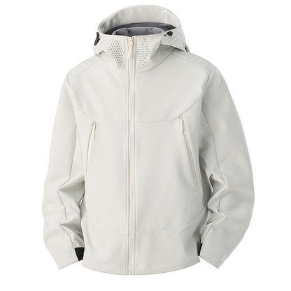 Men's Softshell Jacket - Fleece Lined & Windproof - Water-Repellent Shell