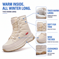 Women's Winter Boots - Lined - Non-Slip Tread