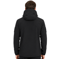 Men's Softshell Jacket - Removable Hood - Fleece Lined
