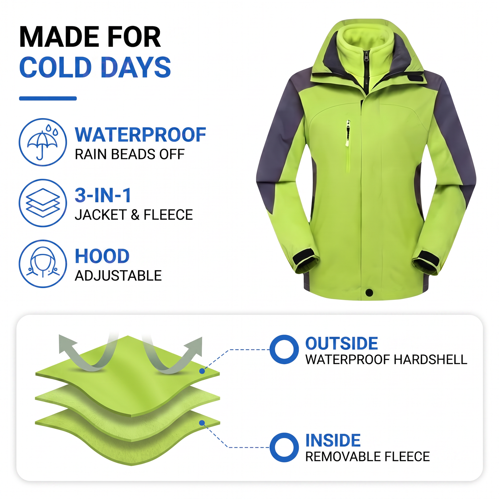 waterproof jacket women with hood