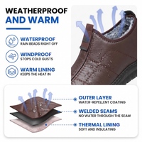 Slip-On Winter Boots for Men - Warm-Lined - Waterproof